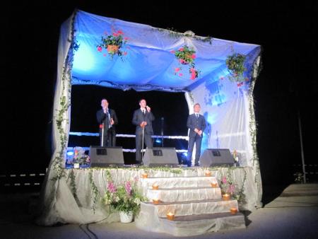 Sprejem udeležencev XII. mednarodnega spusta murskih ladij -Mura 2014, na Gibini 10